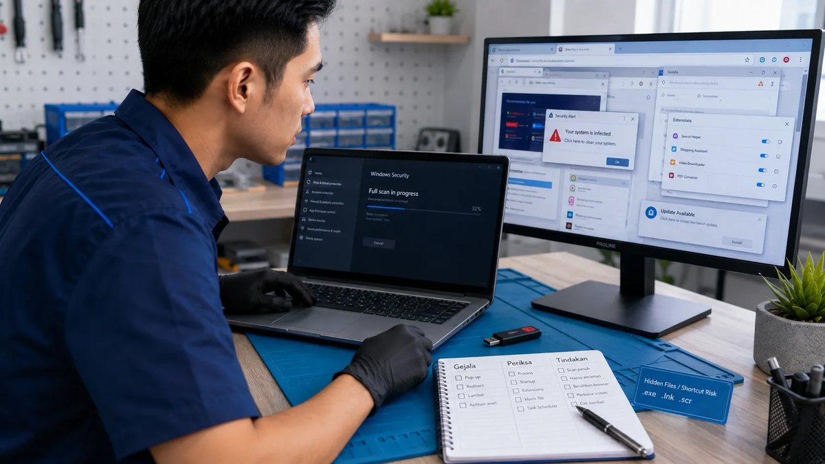 Ciri Laptop & Komputer Terkena Virus